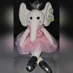 SPARK CREATE IMAGINE 11" Valentine's Day Ballerina Elephant Plush Toy